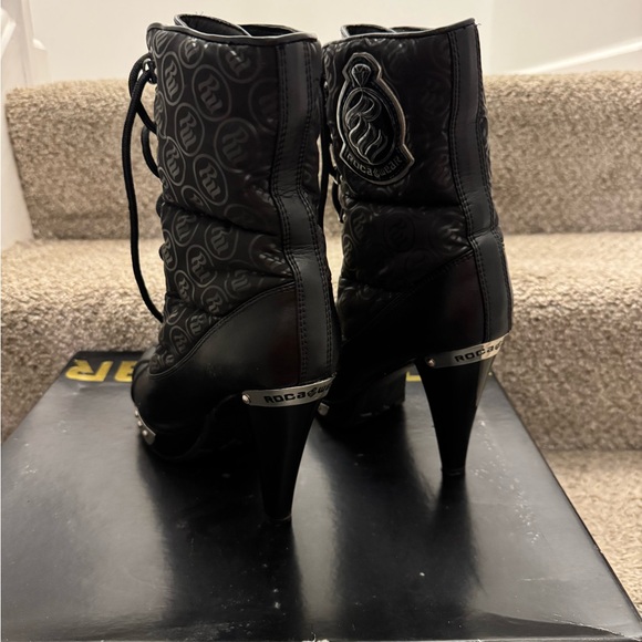 Rocawear black high heel boots used a few times size 8.5 - Picture 5 of 6